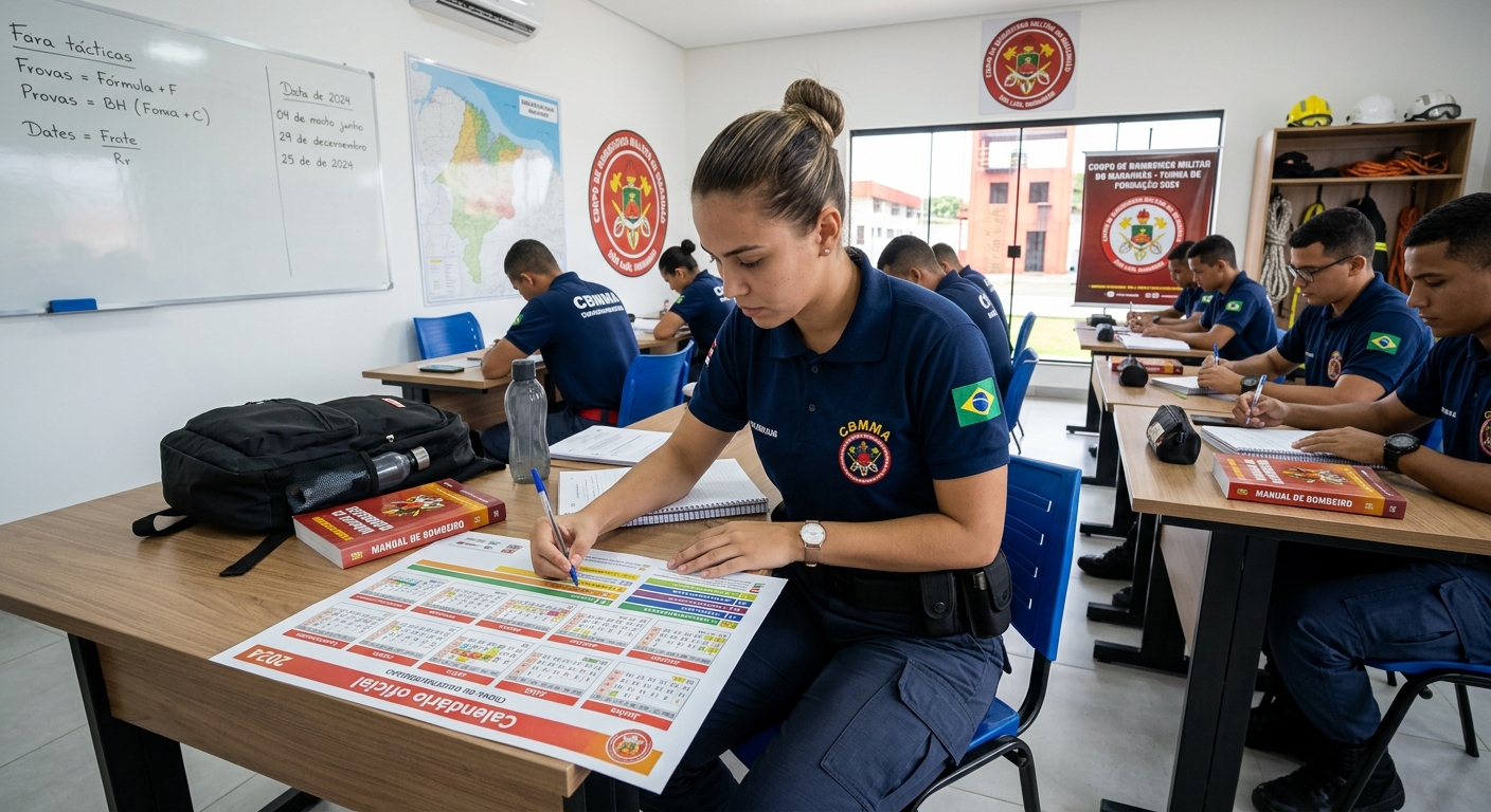 Como o Calendário Oficial do Concurso Bombeiro MA Pode Influenciar sua Preparação